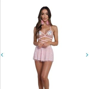 Iheartraves pink stars outfit